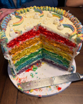 Vanilla Rainbow Cake