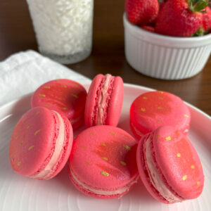 Strawberry Milkshake Macarons