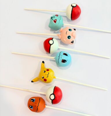 Pokemon themed cake pops